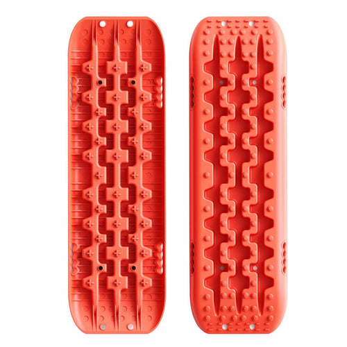 Orange 4wd recovery board in a pair on a white background