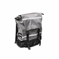 Backpack for back of car in grey on a white background